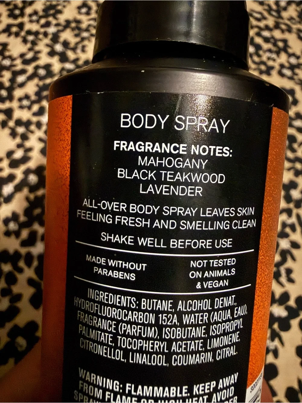 Bath & Body Works Mahogany Teakwood Men Grooming Set - Orange and Black